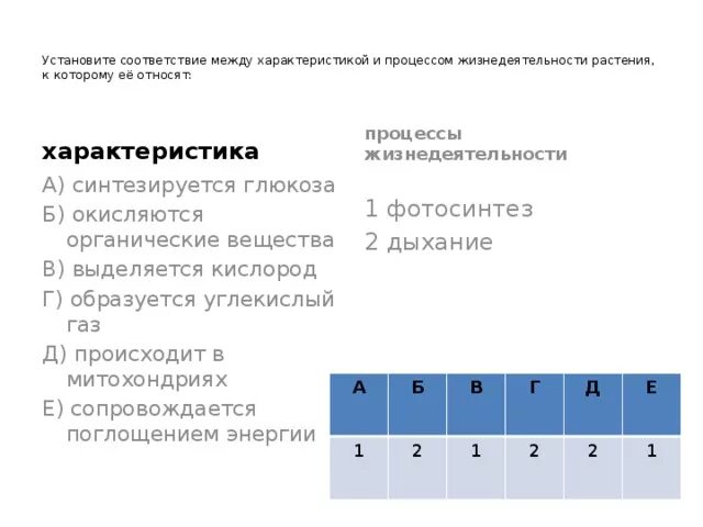 Установите соответствие c. Установите соответствие c