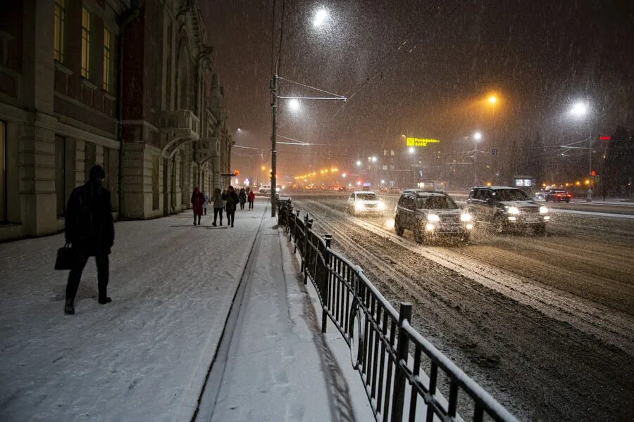 Фото снежного новосибирска