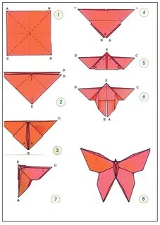 Пошаговая инструкция: как сделать бабочку оригами с детьми, простая закладка баб
