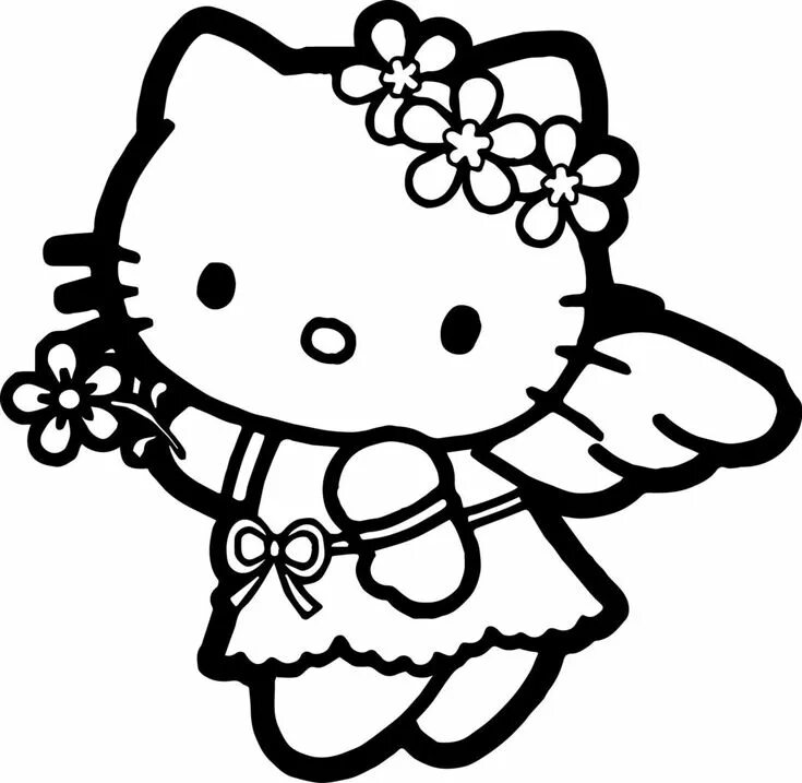 Hello Kitty Halloween Coloring Pages - Best Coloring Pages For Kids Hello kitty 