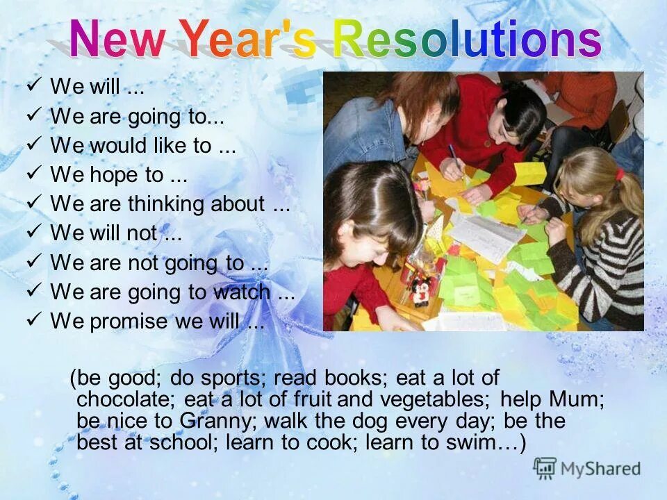 Do new year resolutions