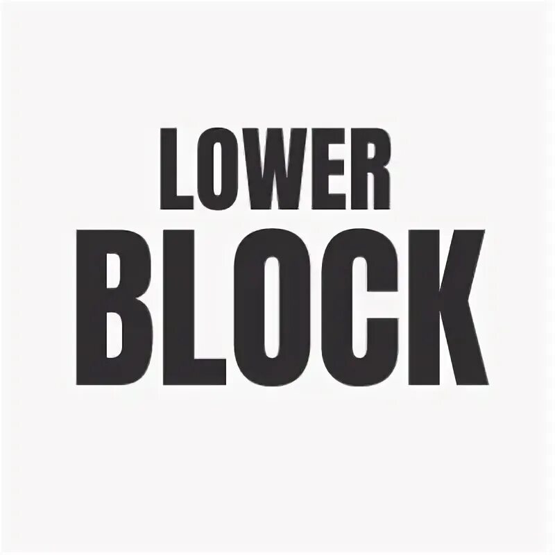 Lower block. Lower block
