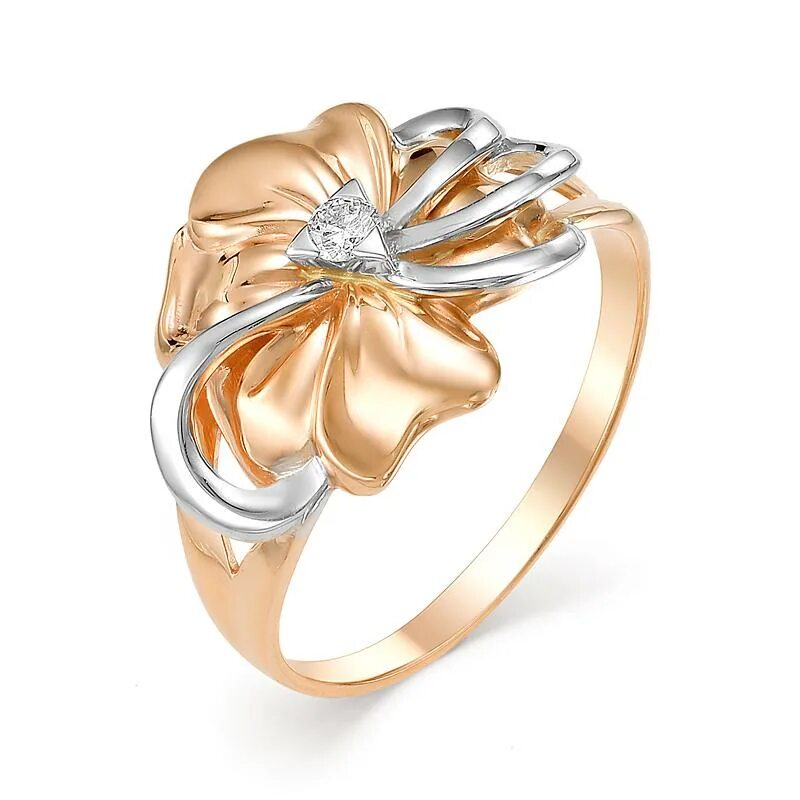 Кольцо золотое 19. Золотое кольцо Алькор с бриллиантом 11226-100. Золотое кольцо Алькор с бриллиантом. "105639811" Кольцо Алькор.