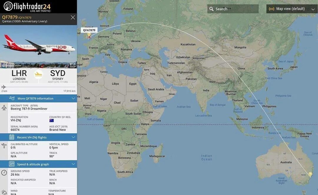 Карта самолетов. Flightradar24. Рейс Лондон Сидней. Рейс Нью Йорк Сидней.