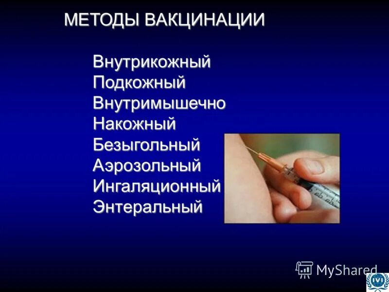 Методы введения вакцин