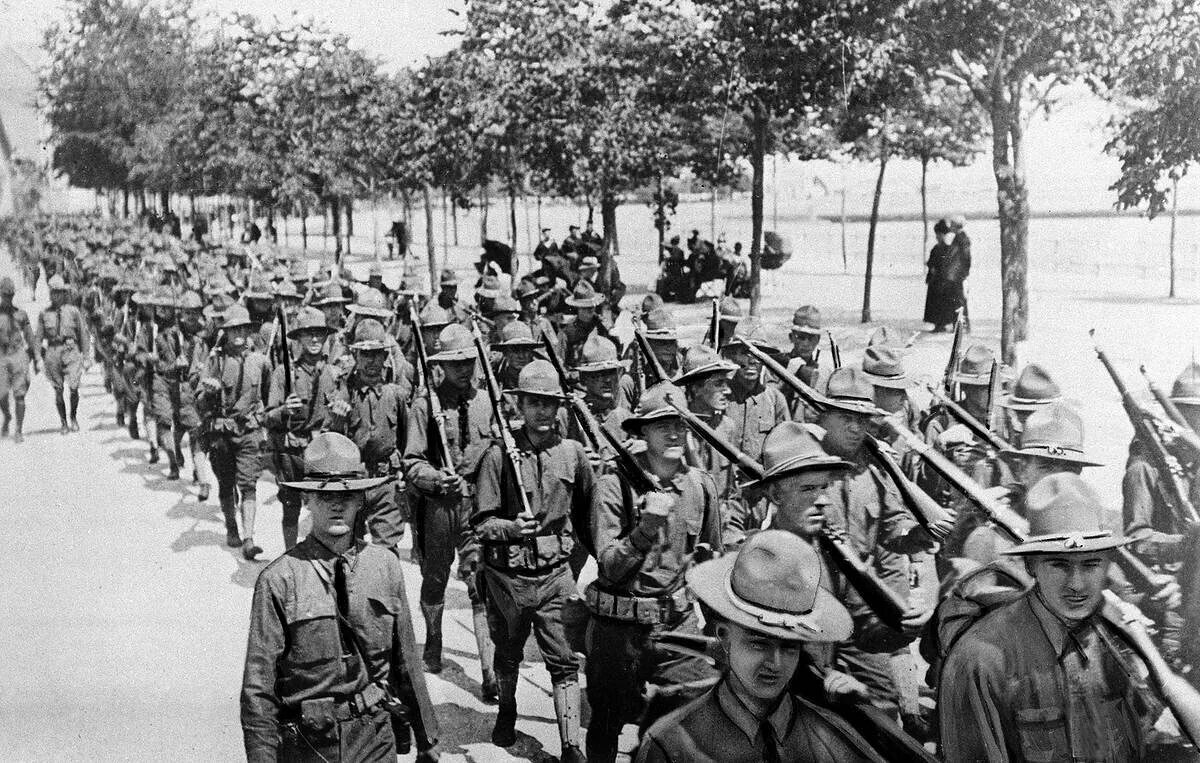 Когда америка вступила во вторую мировую. Американский солдат 1917. американцы в первой мировой. сша в первой мировой войне. американская армия в первой мировой войне.