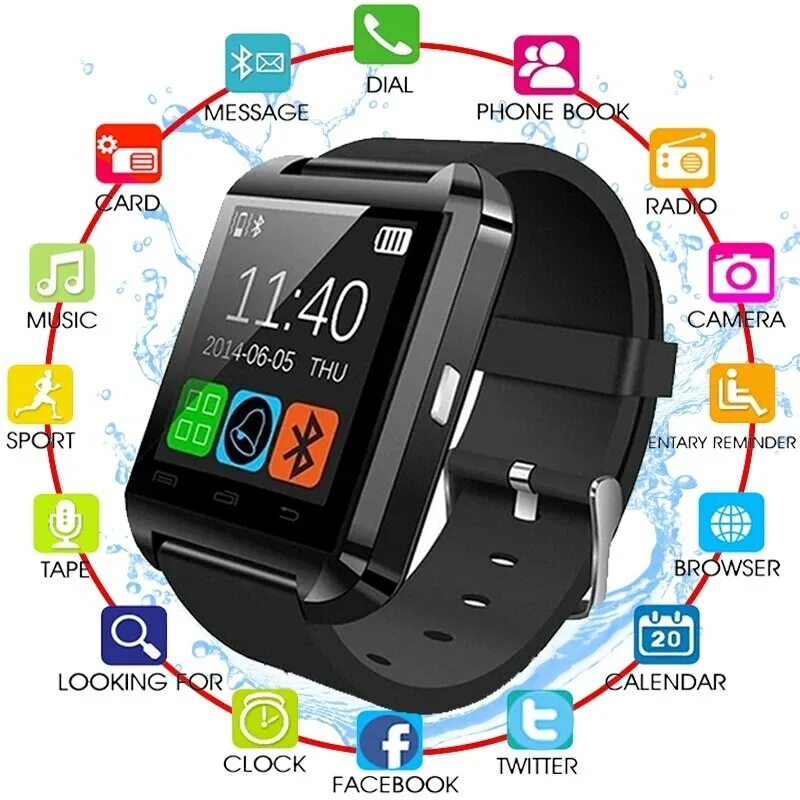 Умные часы android ios. Смарт часы u8. умные часы smart watch u8 bluetooth. умные часы apple watch+sim+камера u8. giausa смарт часы.