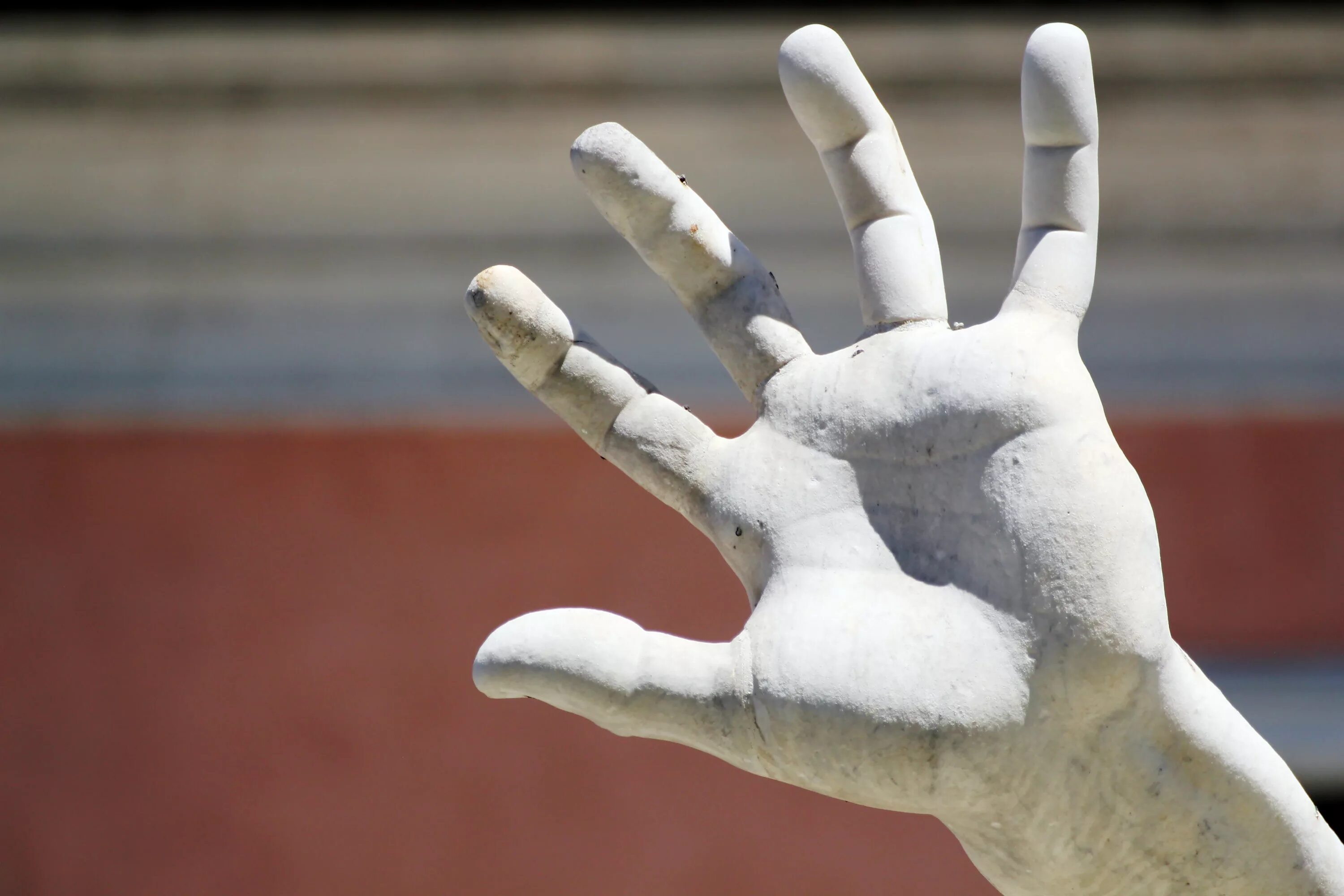 Белая ладонь. Скульптура руки. Белая рука. Скульптура ладони. Скульптура палец.