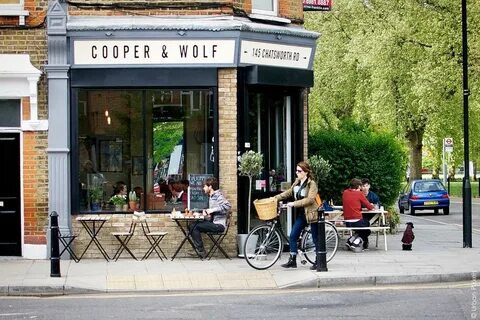 Coffee at Cooper and Wolf in Hackney, London.