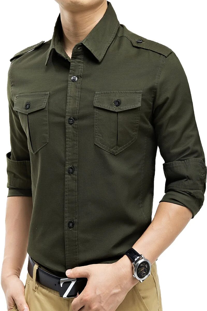 Как называется рубашка из плотной ткани. Рубашка camisa Army Green. Рубашка мужская милитари 8710029. Рубашка с погонами. Рубашка в стиле милитари.