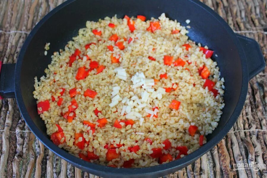 Булгур с овощами - простой и вкусный рецепт с фото (пошагово)