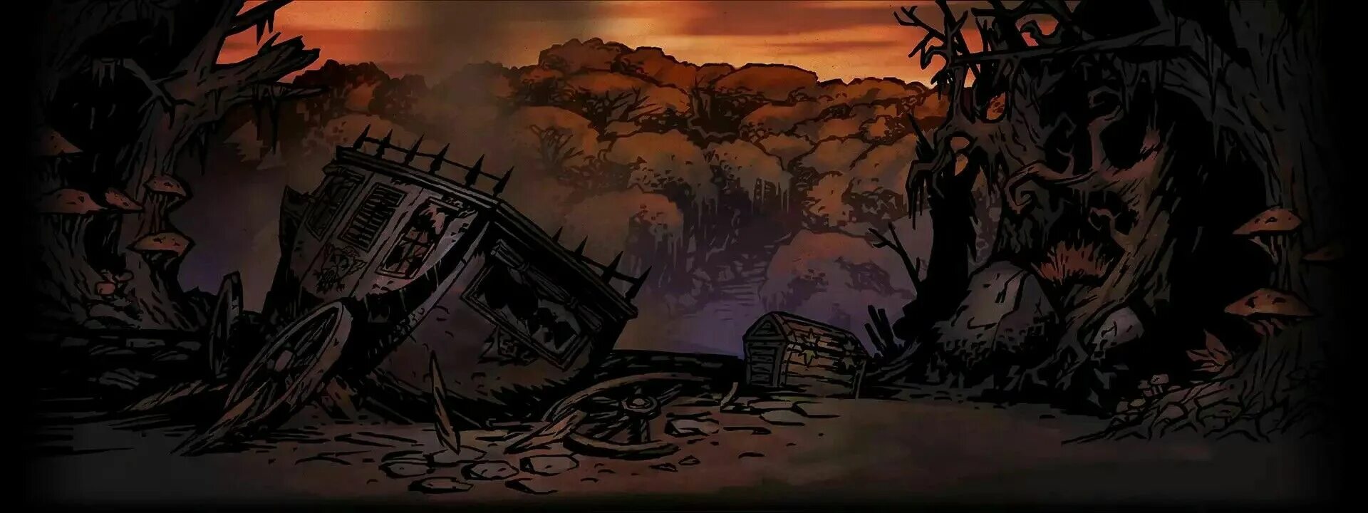 Darkest dungeon чаща. Darkest dungeon 2 арт. локации в darkest dungeon 2. weald darkest dungeon. darkest dungeon задники локаций.