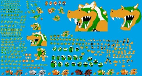 NES (SMB1) Bowser Sprite Sheet by icelucario20xx -- Fur Affinity dot net.