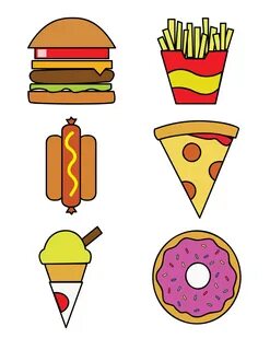 Рисунки для срисовки еда фаст-фуд (70 фото) ✏
