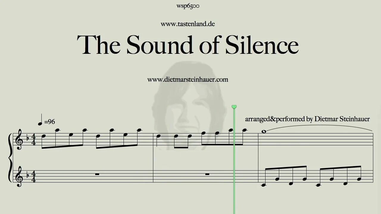 Sound of Silence Ноты. Sound of Silence Ноты для фортепиано. Дитмар Стейнхауэр Ноты для фортепиано. Enjoy the Silence Ноты. The sound of silence слушать