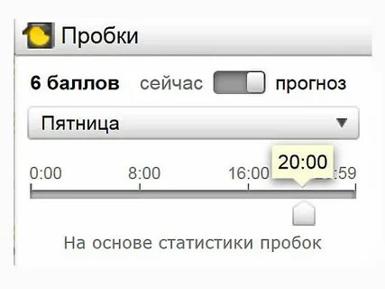 Прогноз пробок на завтра