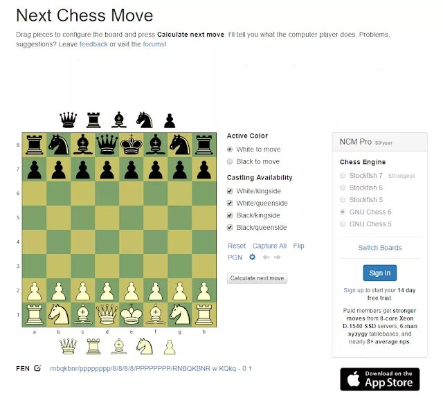 Next chess move. Gnu chess. chess move calculator. chess moves classification.