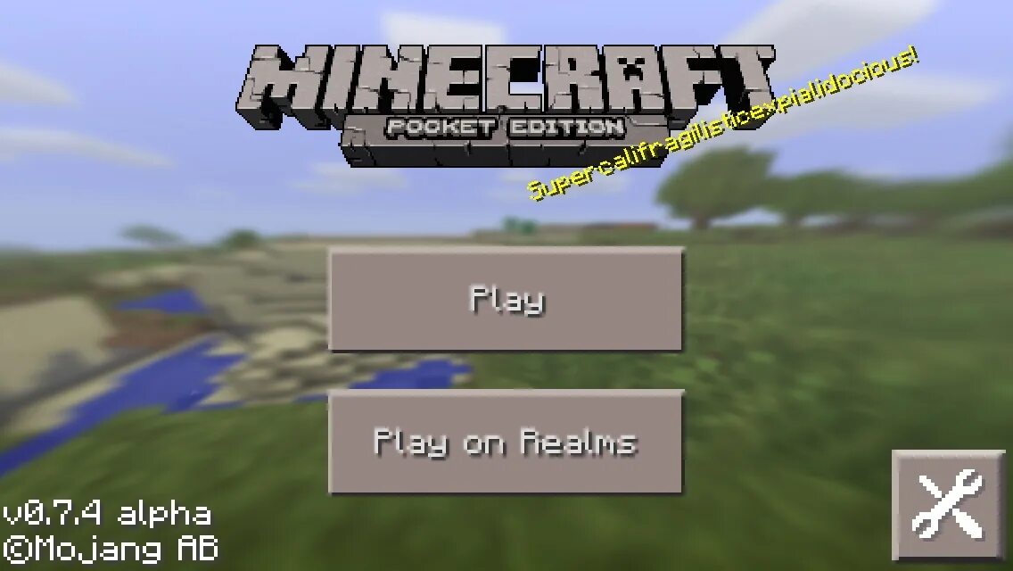 Minecraft menu