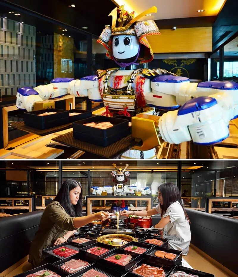 Hajime Robot Restaurant ресторан в Бангкоке. Ресторан с роботами, Таиланд.. Ресторан роботов в Токио. Ресторан роботов – Бангкок (Таиланд).. Рестораны куда