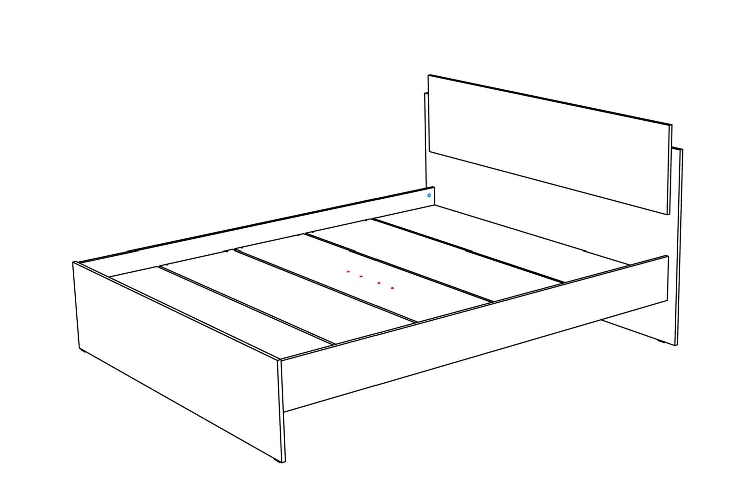 Кровать ЛДСП чертеж 2000 1400. Габариты 2х спальной кровати стандарт. Кровать 1600х2000 схема двуспальная Фиеста.