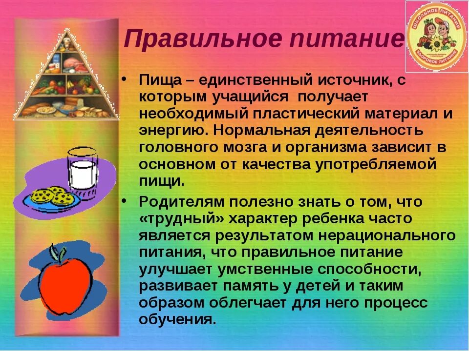 Основы школьного питания