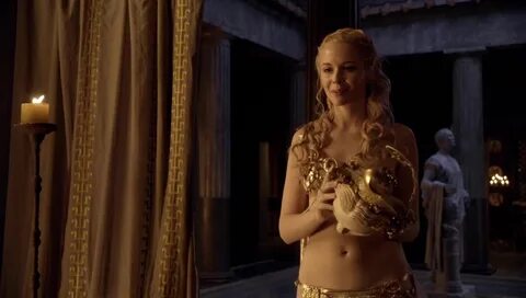 Sexy Brooke Harman scene in series - Spartacus. 