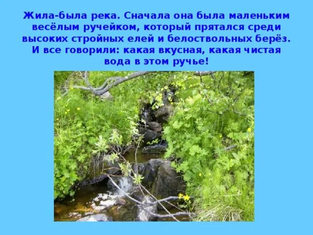 На берегу какой реки жил герой рассказа. Сказка жила была речка. Жила была река. Экологическая сказка жила была речка. Экологическая сказка про речку.