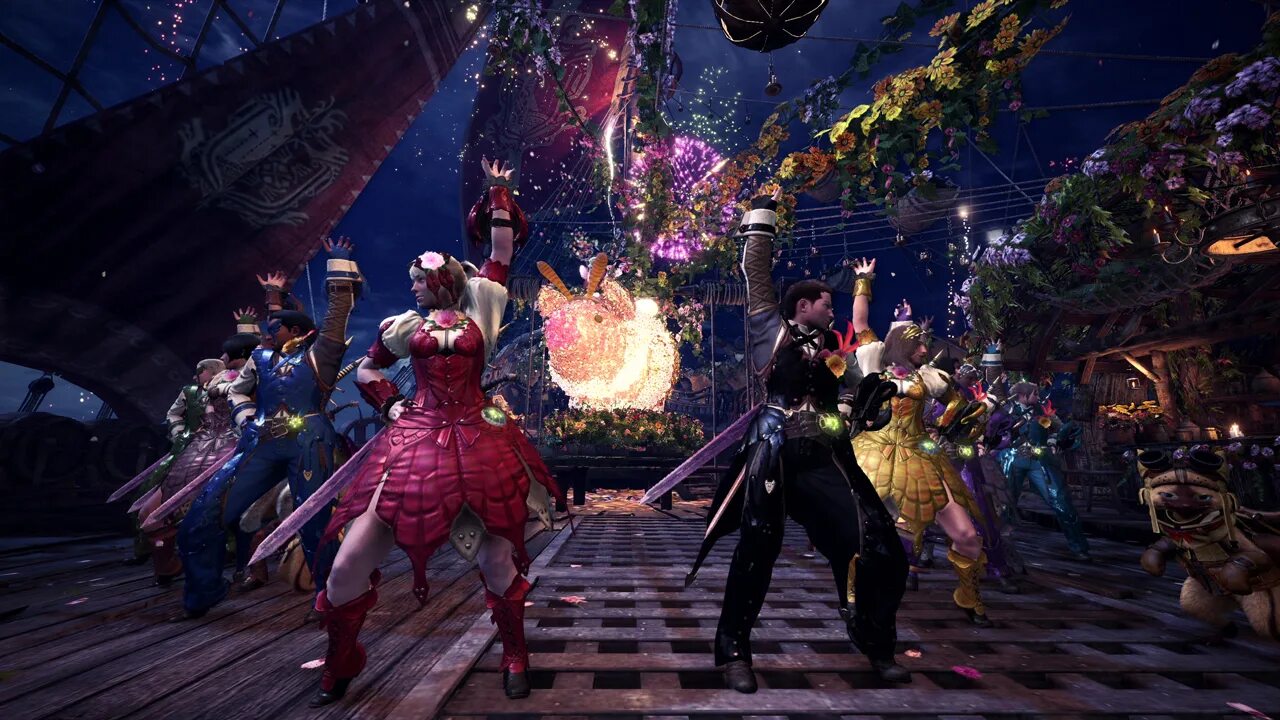 Event come. Monster Hunter World Blossom. Ивент в игре. Астера игра. Monster Hunter Spring Blossom.