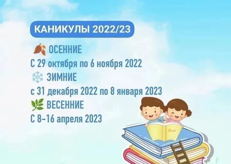 Школьные каникулы в марте 2025
