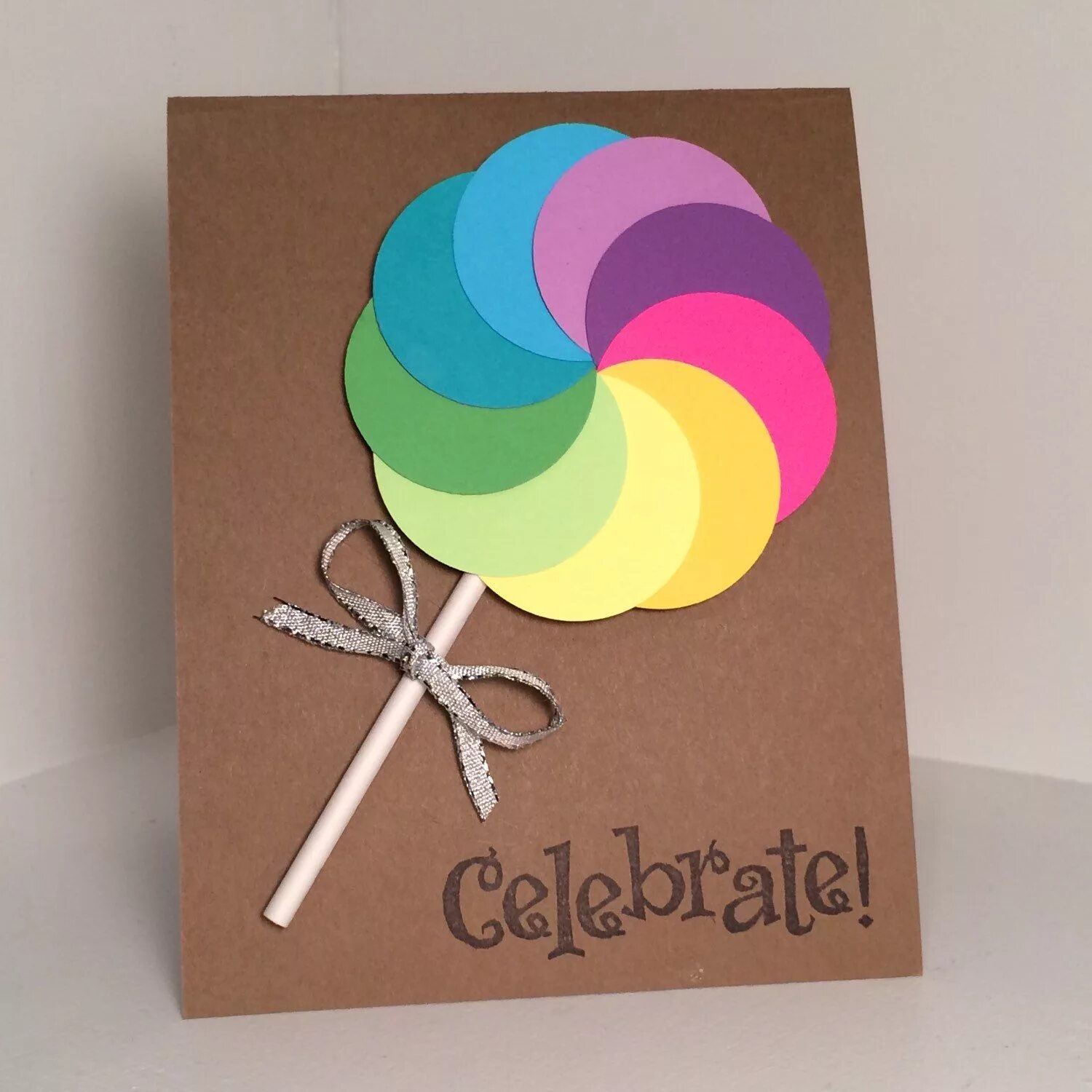 Love is in the air, rainbow heart balloon, blank card. Valentines, anniversary, 