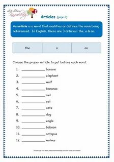 Noun articles