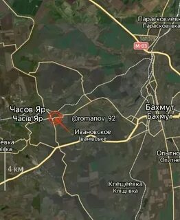 Часов яр донецкая на карте украины
