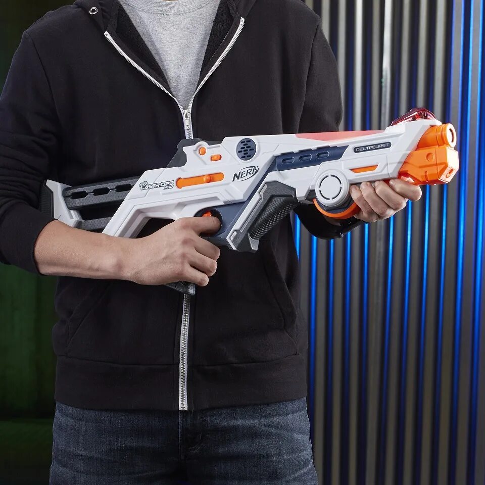 Новые нерфы. Бластер Nerf Laser ops Pro Deltaburst. Nerf лазер ОПС дельтабёрст нёрф (e2279). Лазерный нёрф Laser ops Pro Deltaburst. Игрушка Nerf лазер ОПС дельтаберст e2279eu4.