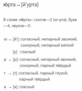 Разбор слова яма 5 класс