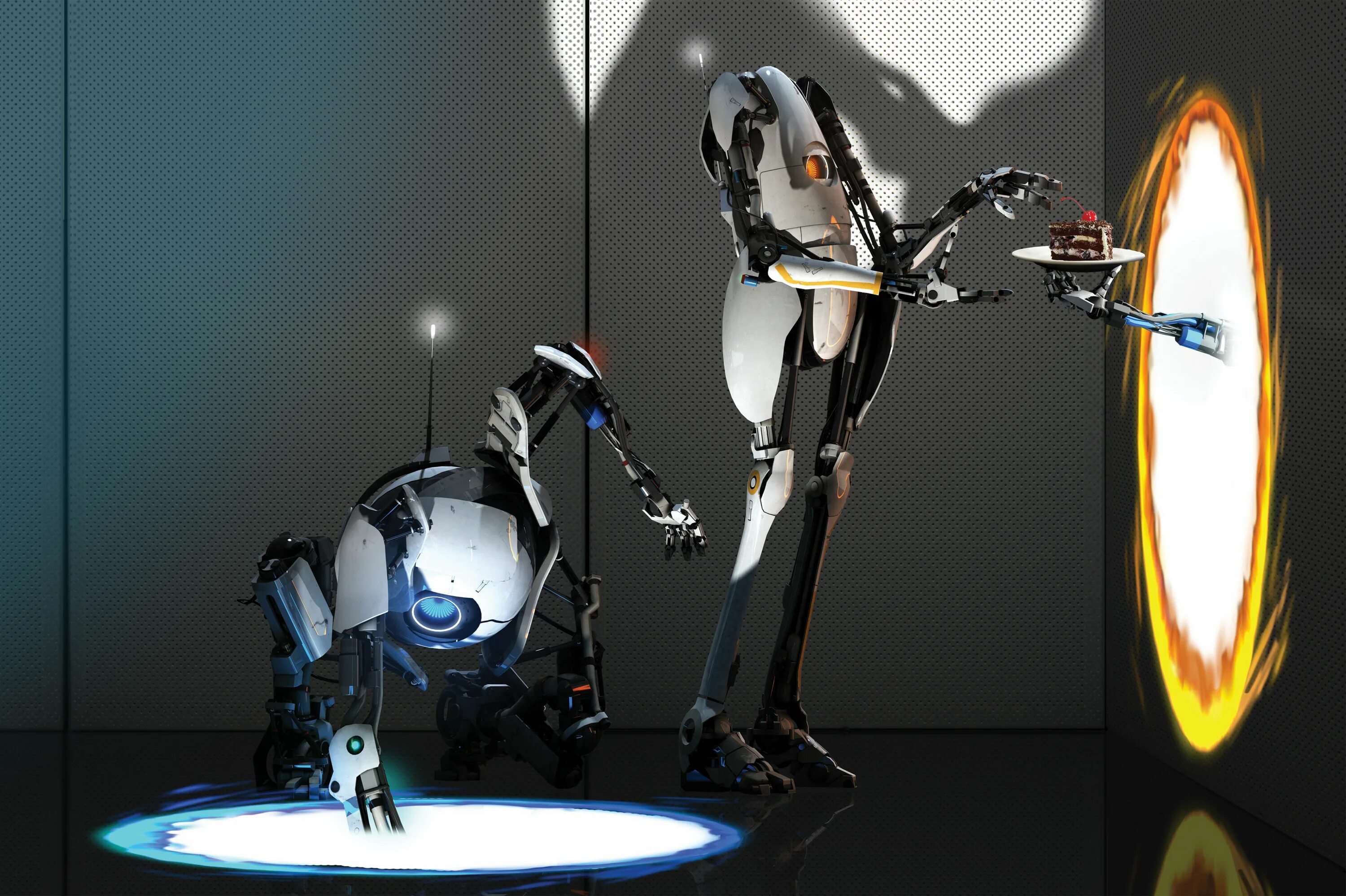 События портал 2. Портал 2 атлас и пибоди. portal 2 atlas and p-body. atlas portal 2. portal 2 coop.