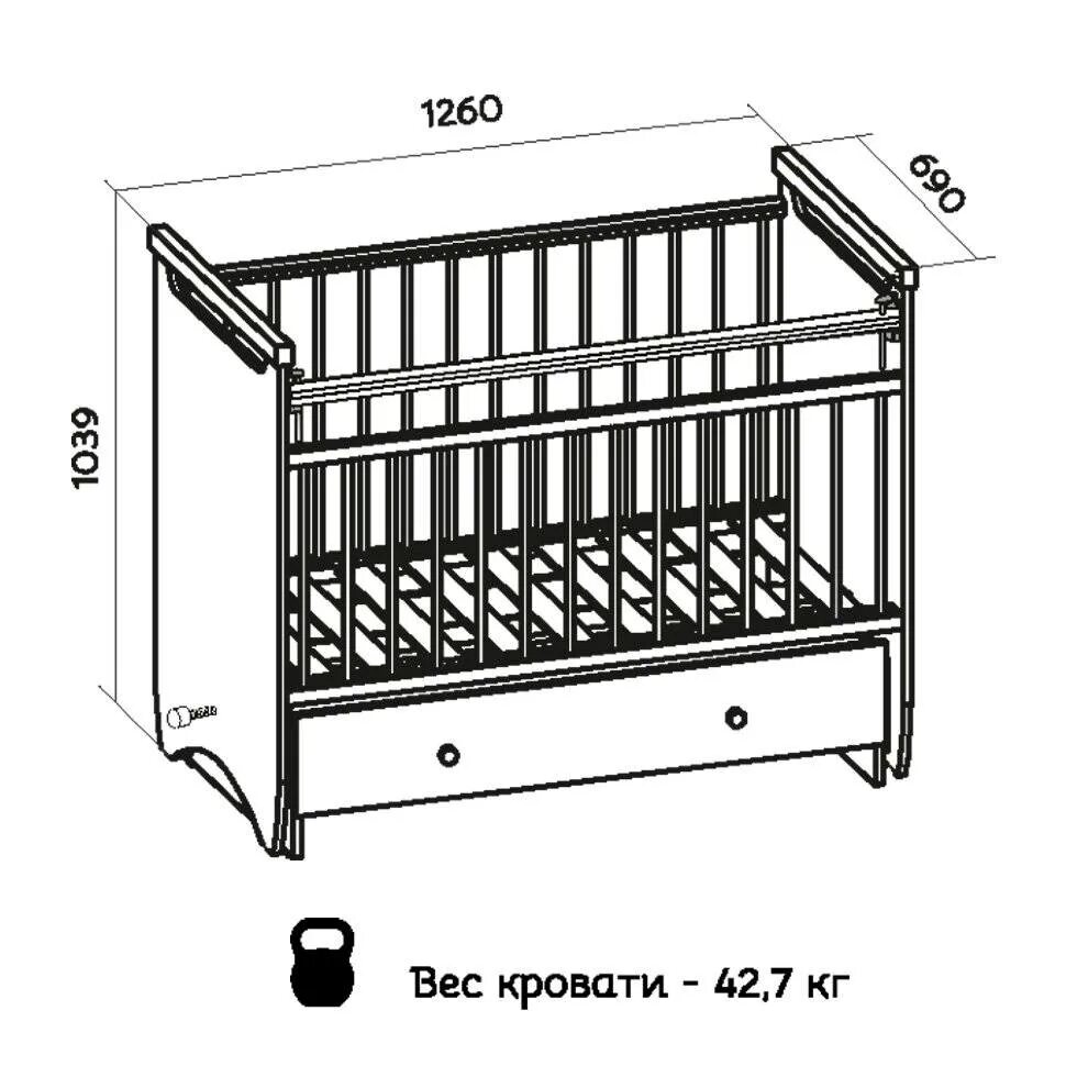 Детская кровать ящиками сборка. Кроватка Aton Gerda. Атон кроватка маятник + ящик.