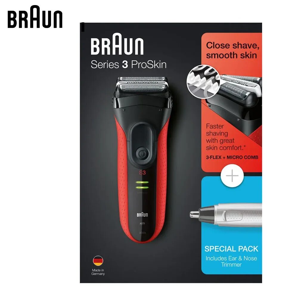 Braun series 3 proskin. Braun 3030s Series 3 PROSKIN. Бритва Braun 3030s. Электробритва Braun 3030s en10. Бритва Braun 3030 vs Series 3.