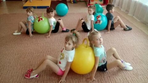 Фитбол гимнастика в детском саду