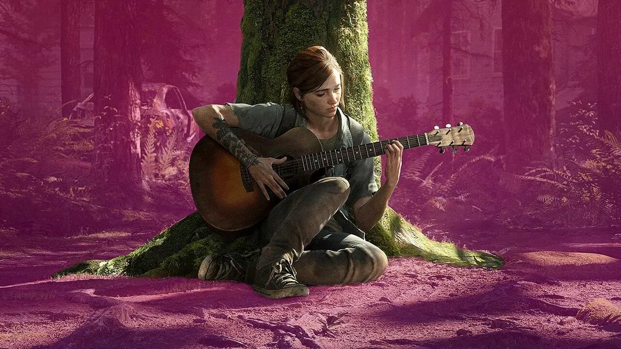 High last 2. Ellie TLOU 2 Guitar. Джоэл TLOU 2 С гитарой.