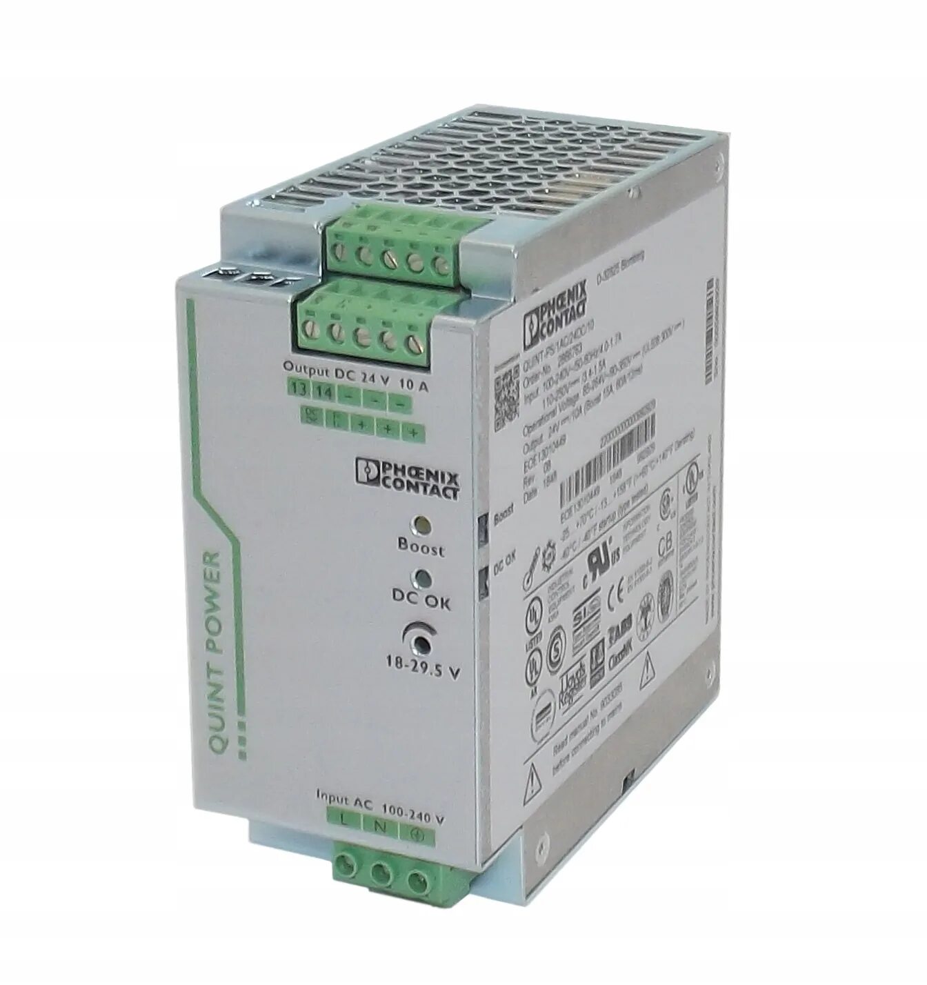 Блок питания quint ps 1ac 24dc. Блок питания phoenix contact quint-ps1ac24dc10.