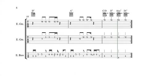 Bass tabs