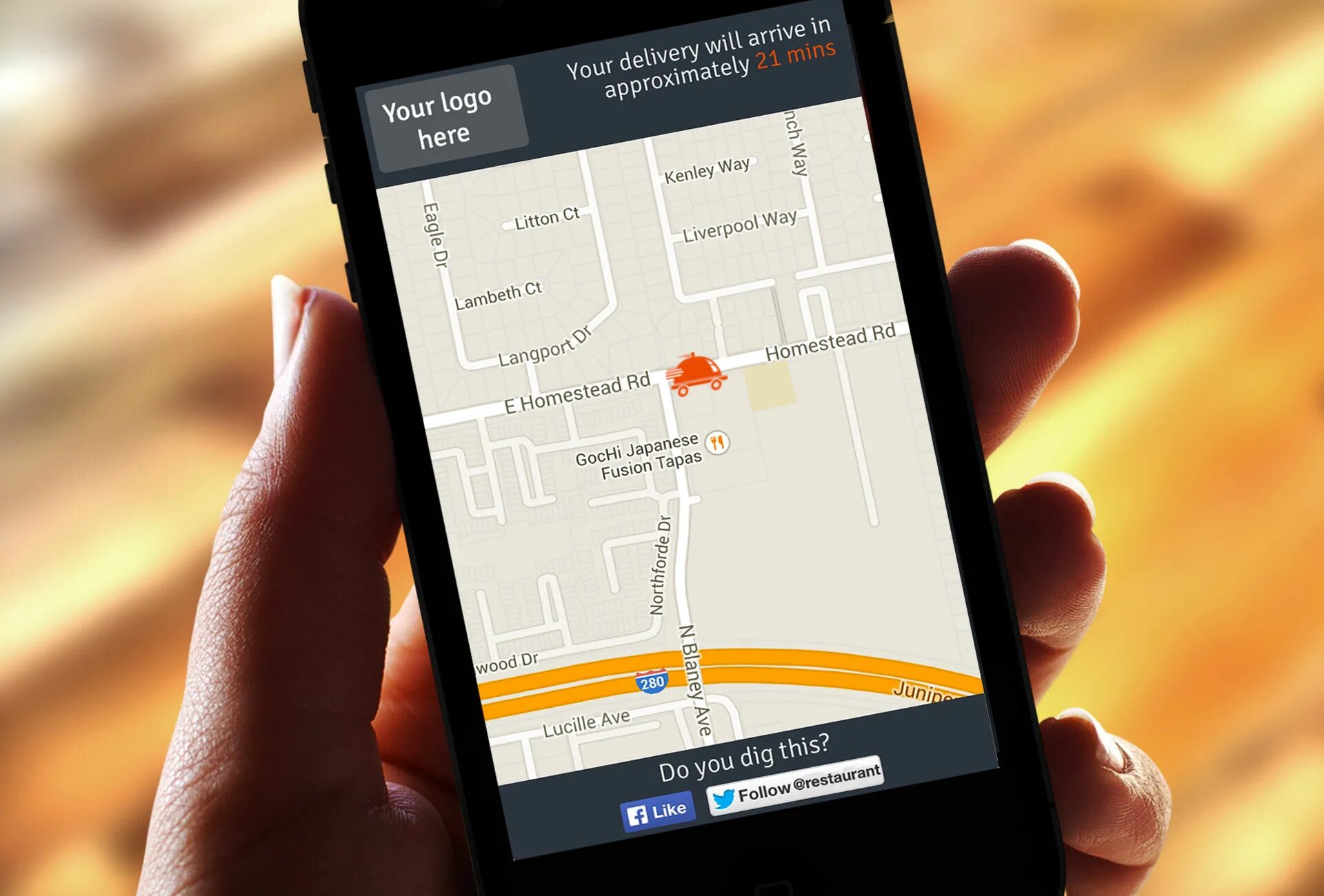 Tracking h. Delivery track. food delivery tracking.