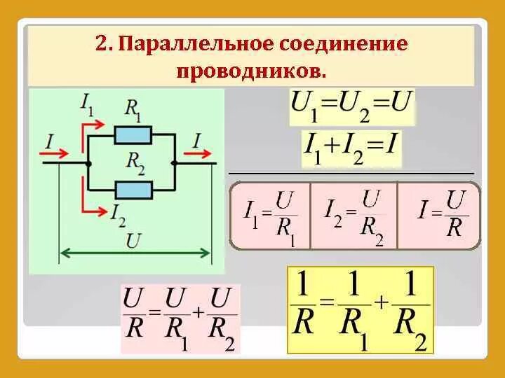 Формулы для последовательного и параллельного соединения проводников. Параметры тока при параллельном соединении проводников. параллельное соединение соединение проводников. параллельное соединение проводников сопротивление формула. параллельное соединение проводников формулы.