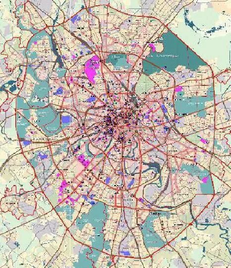Граница москвы 2025. Генплан новой Москвы до 2025 года Москомархитектура карта