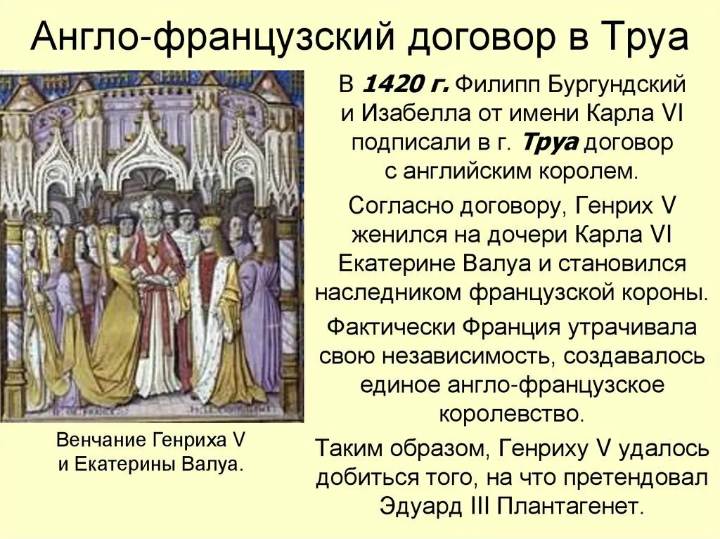 Договор в Труа. Договор в Труа 1420г. Англо французский договор. Мирный договор в Труа.