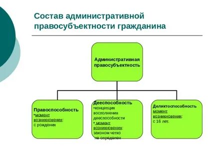Правосубъектность правовой статус