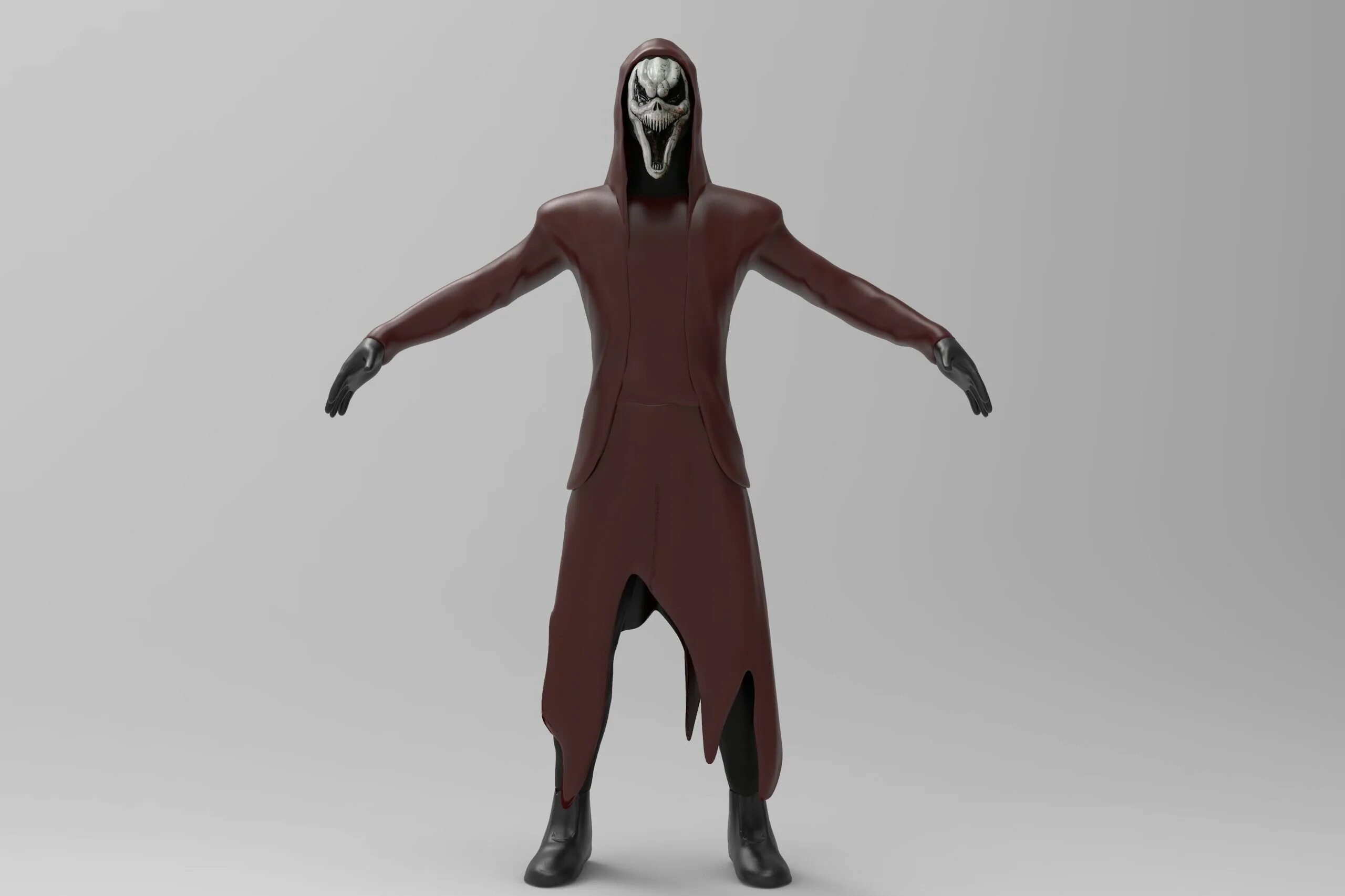 Scream 3d model. Ghostface в полный рост. ghostface 3d model. scream 3d.