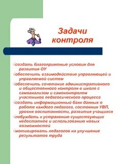Административно общественный контроль в школе