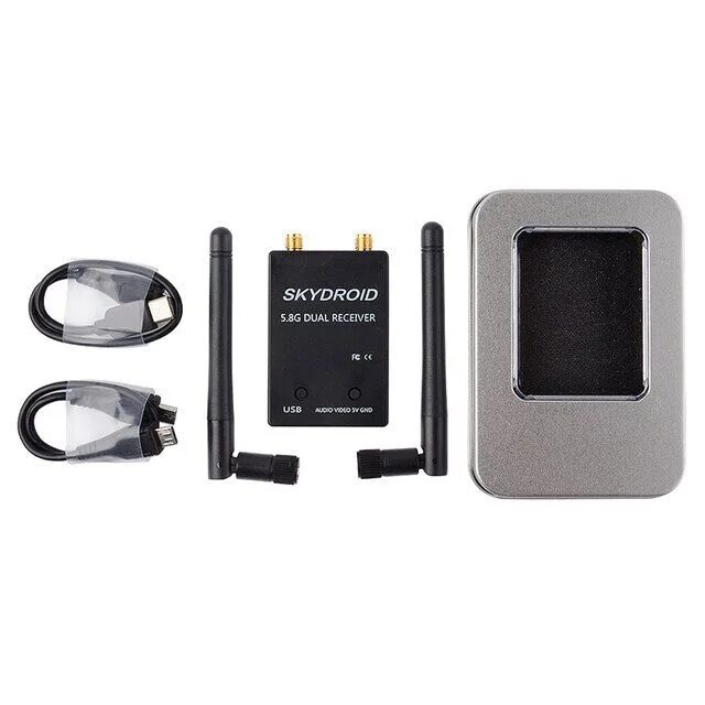 Skydroid dual receiver. 5.8g skydroid. fpv приемник. 5.8g skydroid inside. usb to fpv.