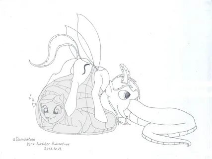 1855851 - suggestive, artist:rubiont, changeling, lamia, original species,...